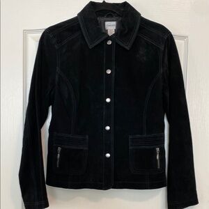Chico's Black Suede Jacket